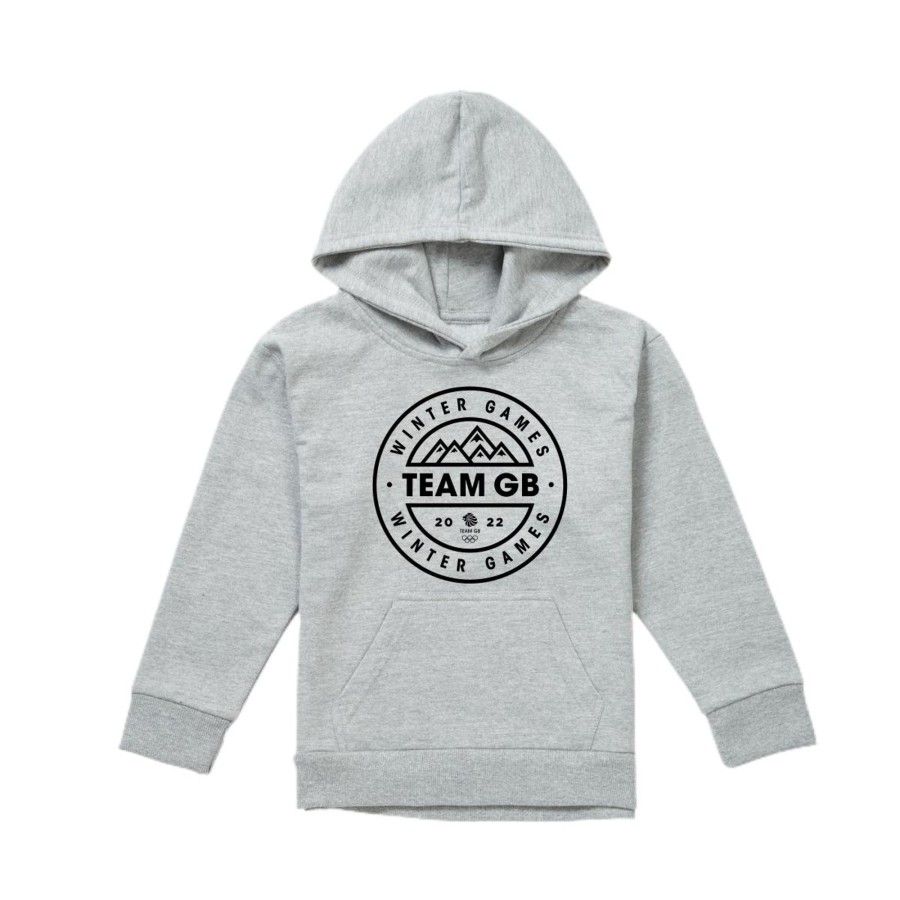 Casual Clothing Frontline | Winter Emblem Kid'S Hoodie | The Official Team Gb Shop Grey