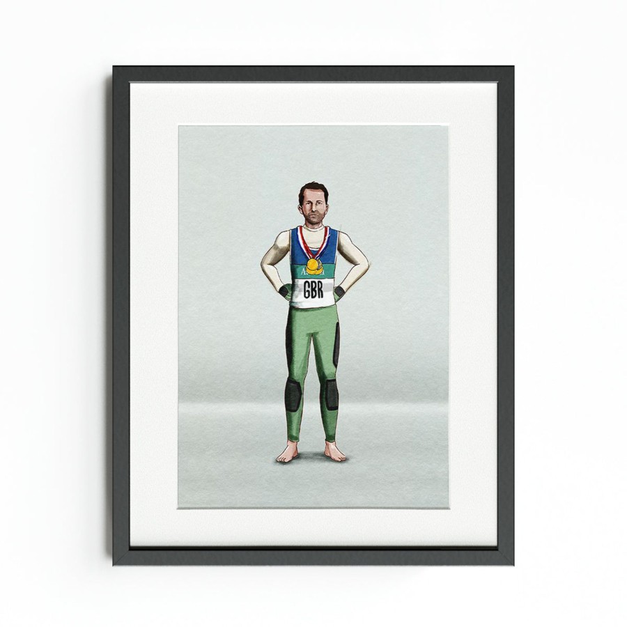 Accessories Team GB | Illustrated Sir Ben Ainslie Print Art | The Official Team Gb Online Shop