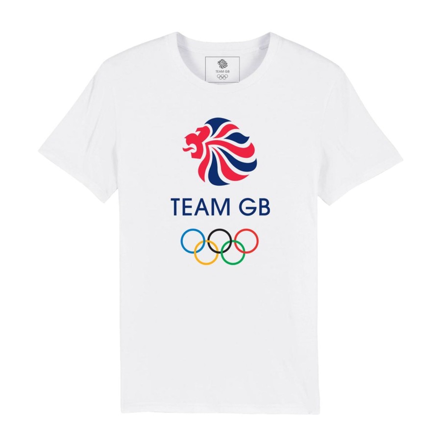 Casual Clothing Inkthreadable | Team Gb Large Colour Logo T-Shirt White