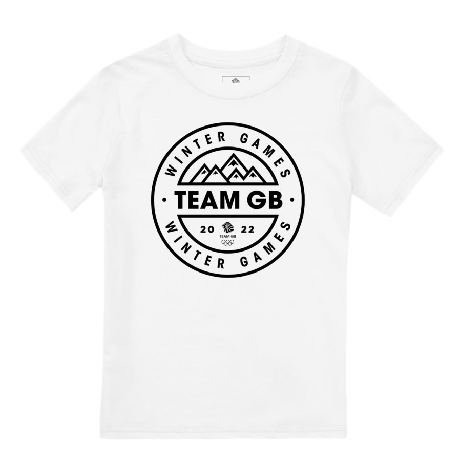 Casual Clothing Frontline | Winter Emblem Kids T-Shirt | The Official Team Gb Shop White