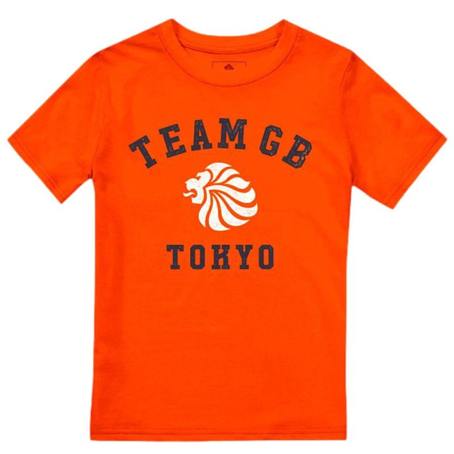 Casual Clothing Frontline | Team Gb Yoyogi T-Shirt Kid'S Orange