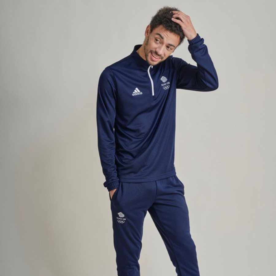 Active Clothing Specialist Sports | Adidas Team Gb Training Top Navy