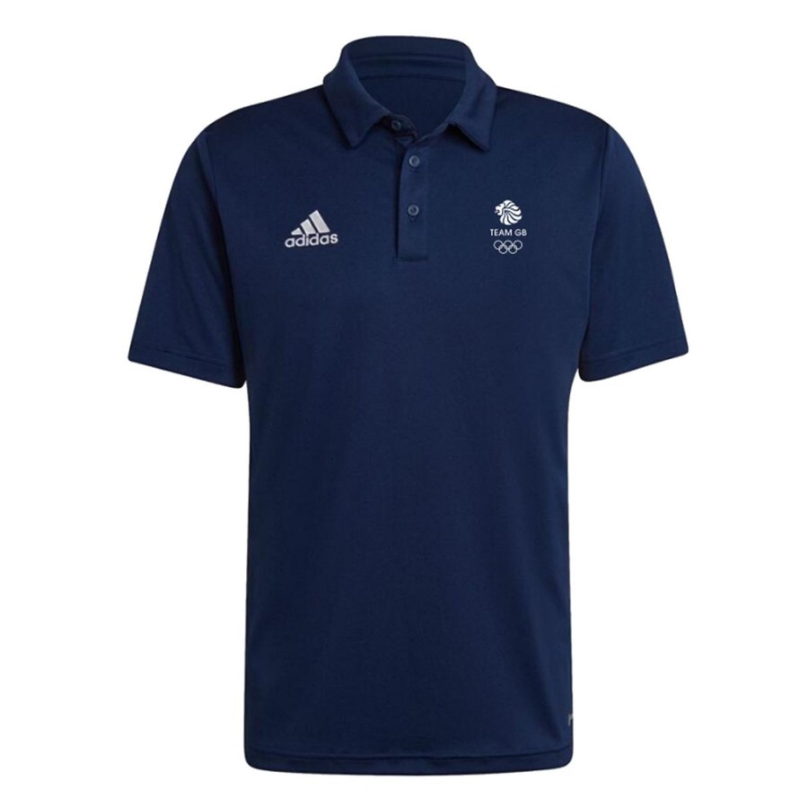 Active Clothing Specialist Sports | Adidas Team Gb Polo Shirt Navy