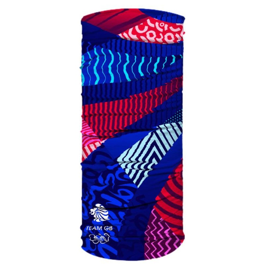 Accessories Inkthreadable | Team Gb Abstract Lion Print Neck Sleeve