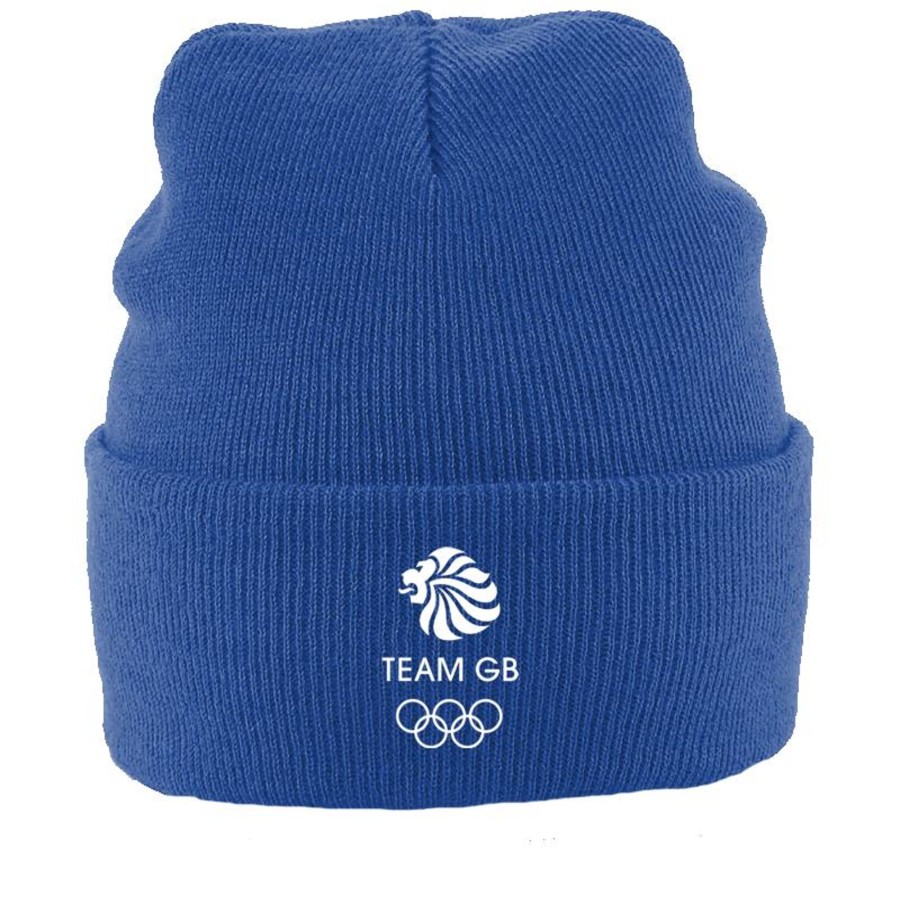 Active Clothing Inkthreadable | Team Gb Cuffed Beanie Bright Royal