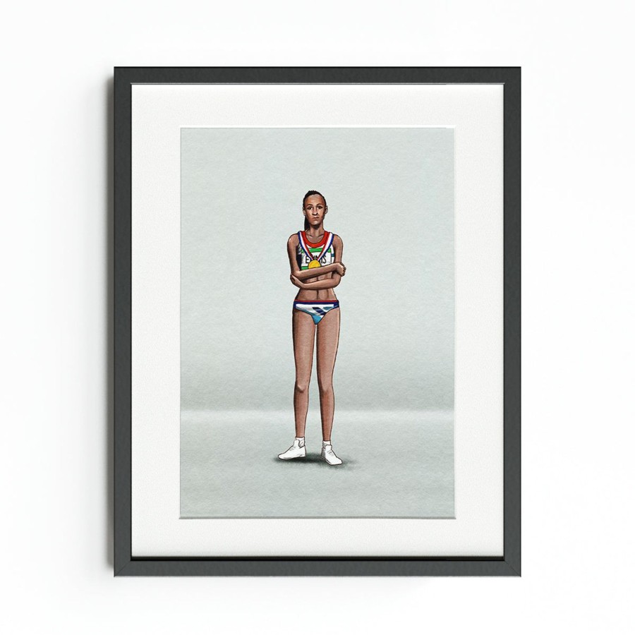 Accessories Team GB | Illustrated Dame Jessica Ennis Hill Art Print | The Official Team Gb Online Shop