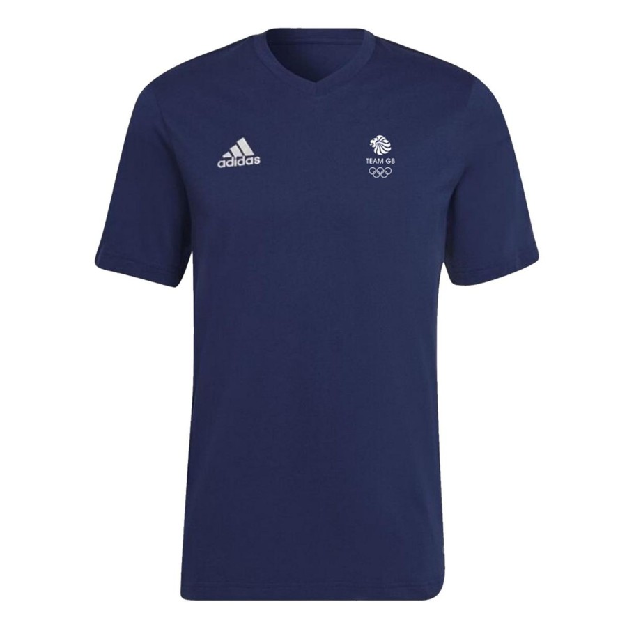 Active Clothing Specialist Sports | Adidas Team Gb Men'S Cotton Tee Navy