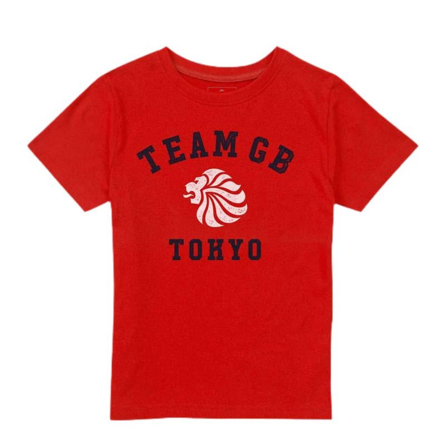 Casual Clothing Frontline | Team Gb Yoyogi T-Shirt Kid'S Red