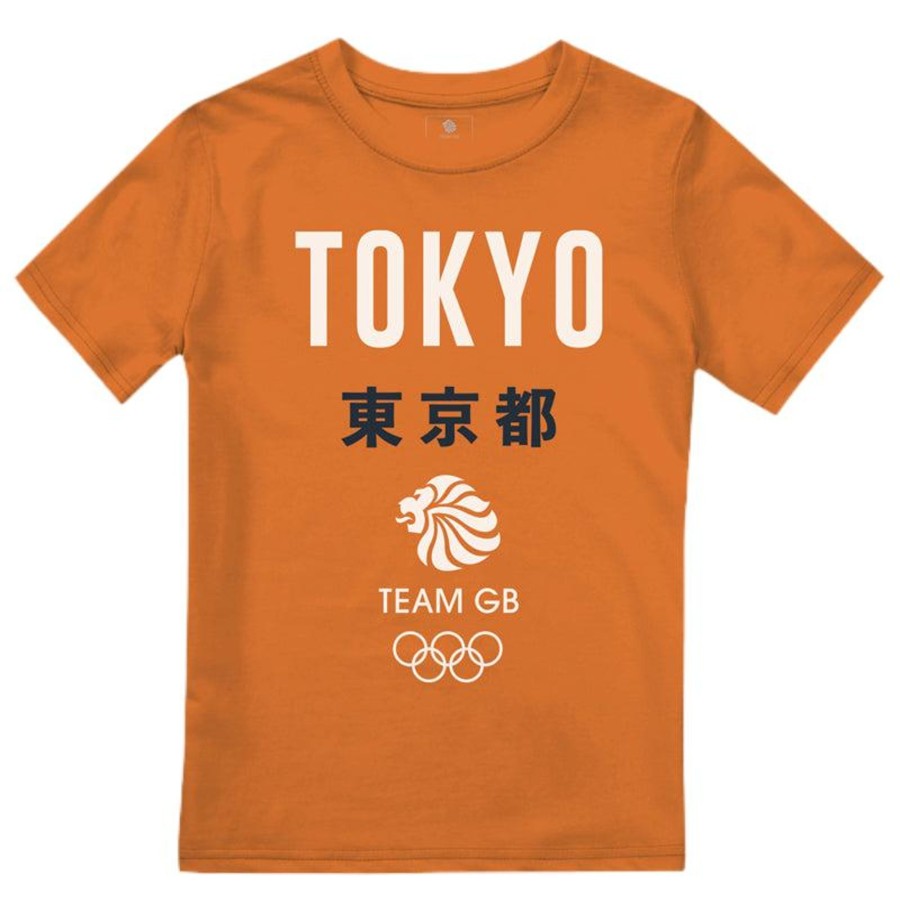 Casual Clothing Frontline | Kasai T-Shirt Kid'S | The Official Team Gb Shop Orange