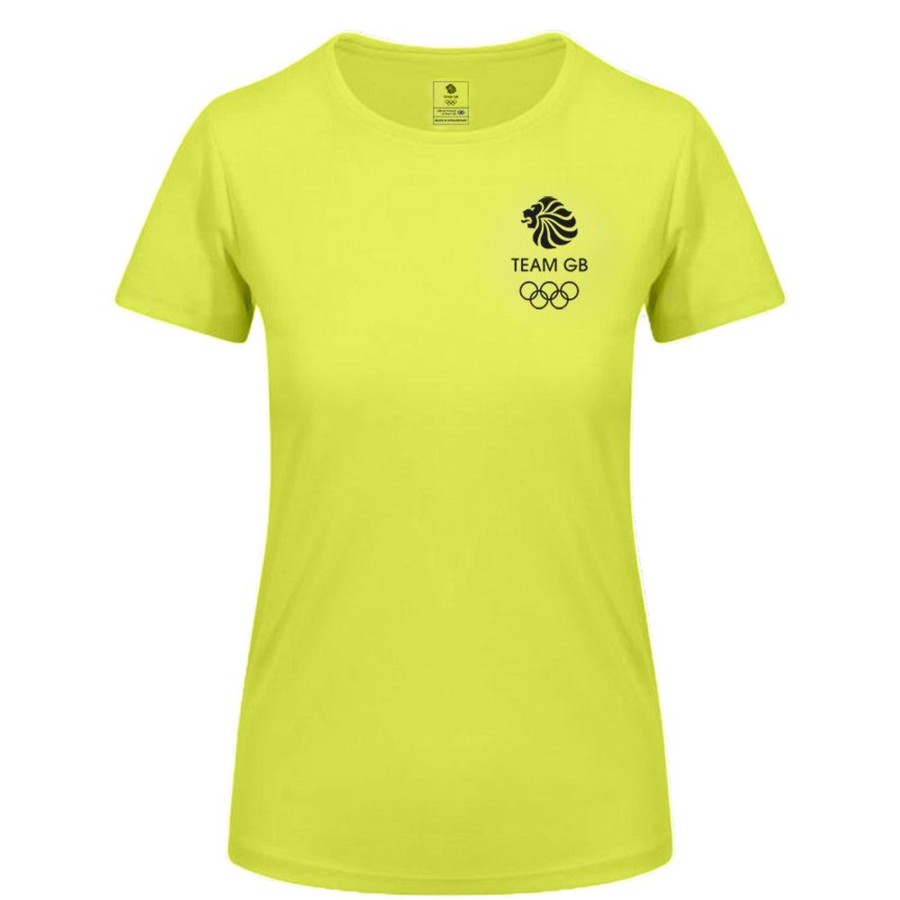 Active Clothing Inkthreadable | Everyday Active Women'S T-Shirt | The Official Team Gb Shop Yellow