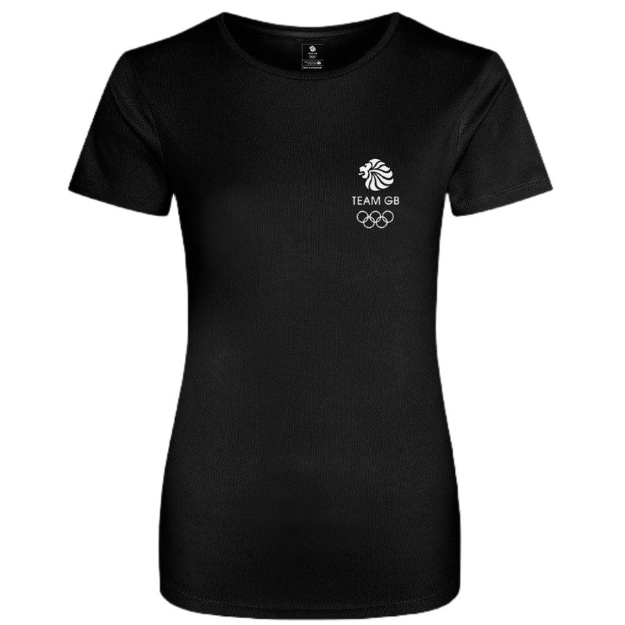 Active Clothing Inkthreadable | Everyday Active Women'S T-Shirt | The Official Team Gb Shop Black