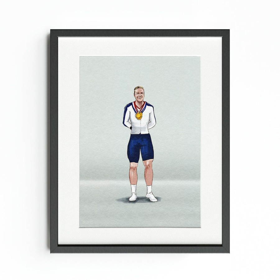 Accessories Team GB | Illustrated Sir Chris Hoy Team Gb Art Print | The Official Team Gb Shop