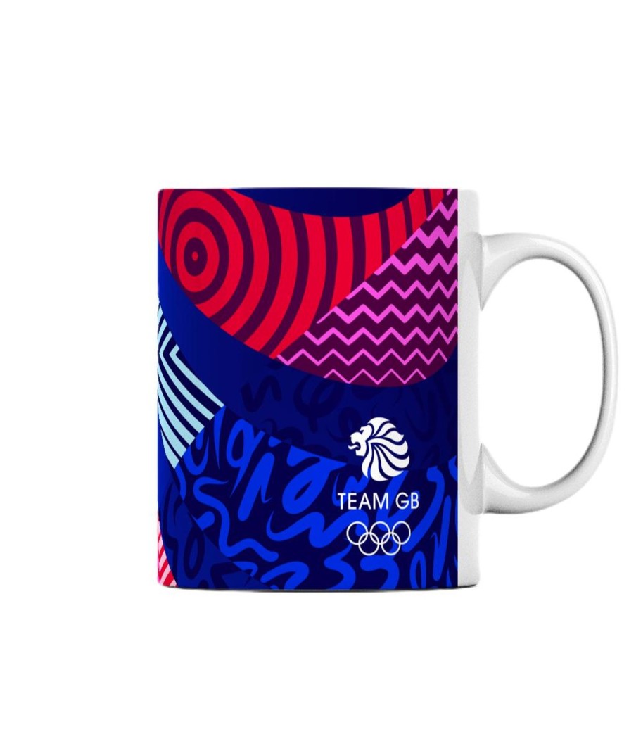 Accessories Inkthreadable | Team Gb Abstract Lion Print Mug