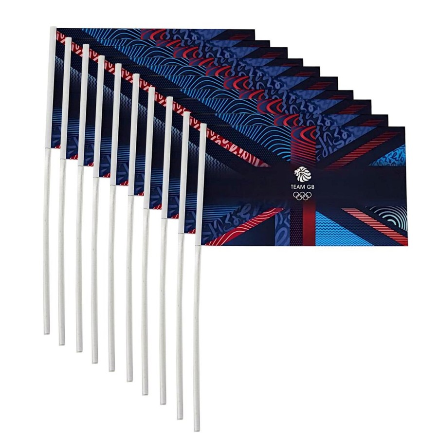 Accessories Hampshire Flags | Team Gb Supporters Union Jack Handwaver Flag X 10 Pack