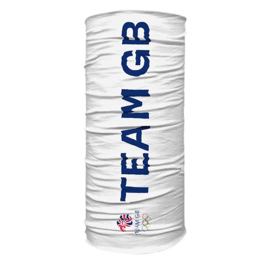 Active Clothing Inkthreadable | Team Gb Logo Neck Sleeve White