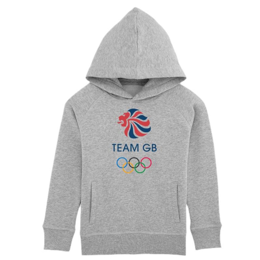 Casual Clothing Frontline | Olympic Logo Hoodie Kids | The Official Team Gb Shop Grey