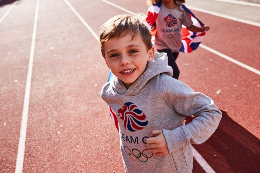 Casual Clothing Frontline | Olympic Logo Hoodie Kids | The Official Team Gb Shop Grey