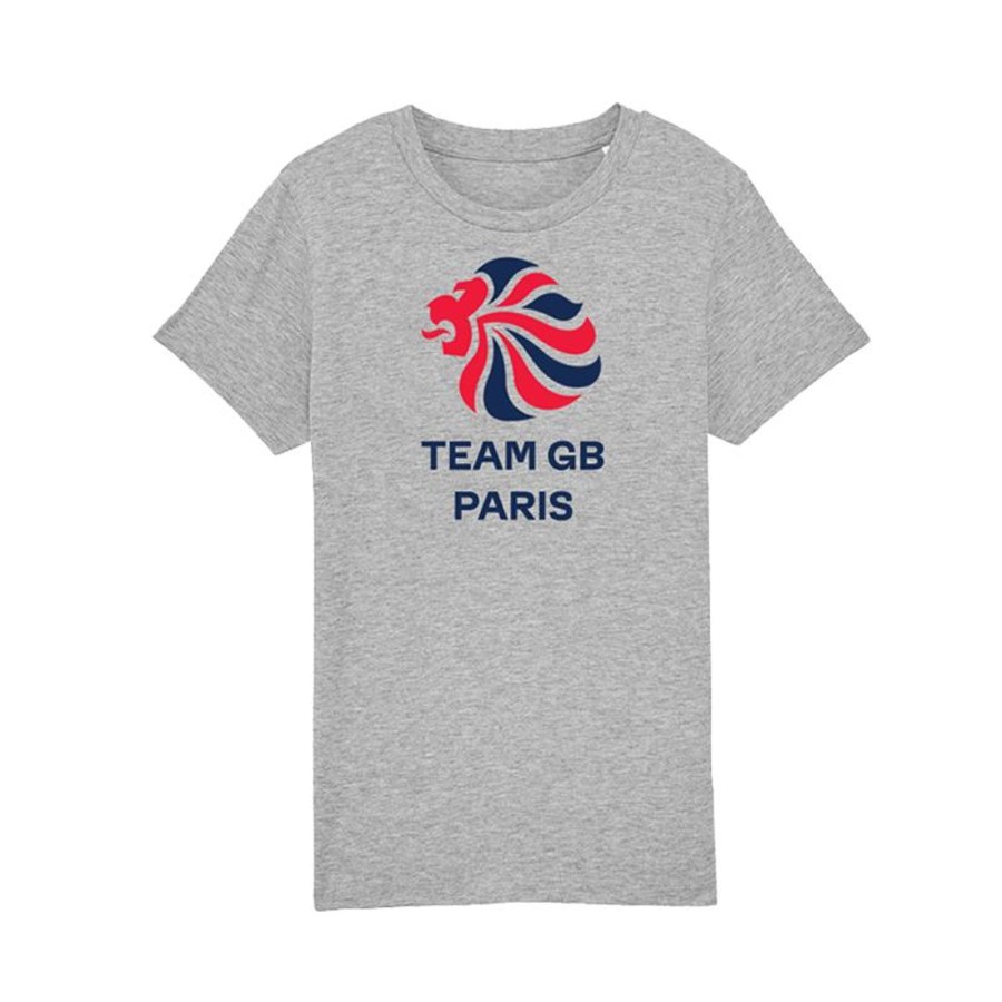 Casual Clothing Inkthreadable | Team Gb Paris Large Logo Kid'S T-Shirt