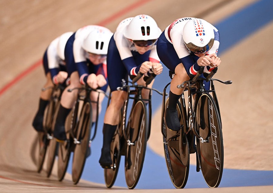 Accessories Team GB | Tokyo 2020 Women'S Cycling Team Pursuit Art Print | The Official Team Gb Online Shop