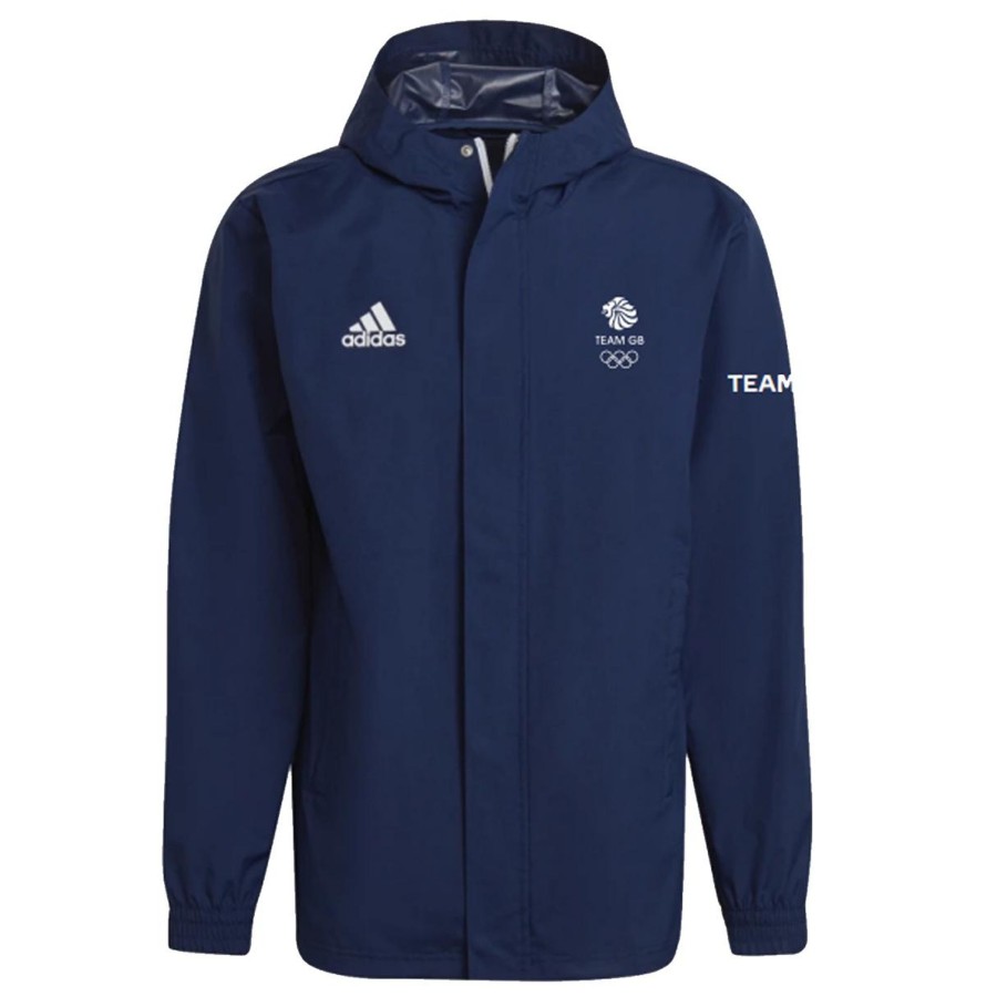 Active Clothing Specialist Sports | Adidas Team Gb All Weather Jacket Navy