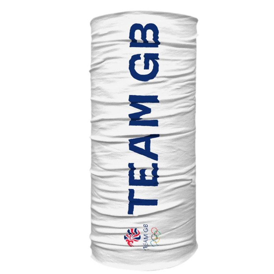 Accessories Inkthreadable | Team Gb Logo Neck Sleeve White