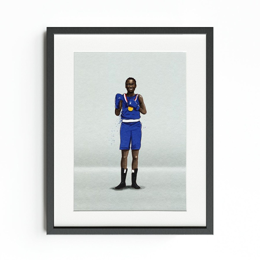 Accessories Team GB | Illustrated Nicola Adams Art Print | The Official Team Gb Online Shop