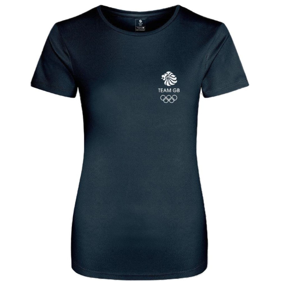 Active Clothing Inkthreadable | Everyday Active Women'S T-Shirt | The Official Team Gb Shop Navy