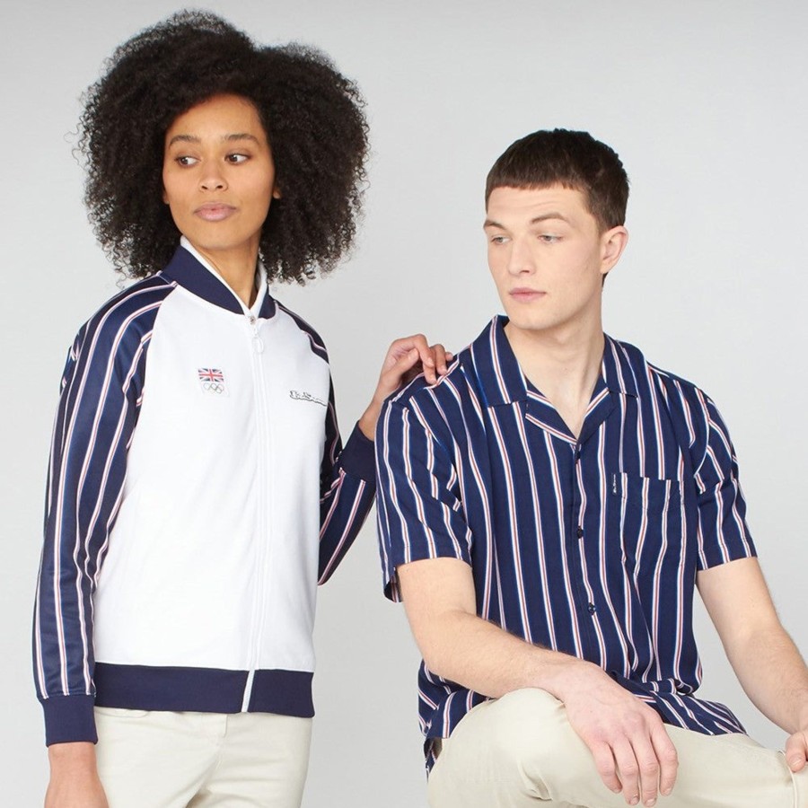 Active Clothing Ben Sherman | Ben Sherman Union Stripe Bomber | The Official Team Gb Shop