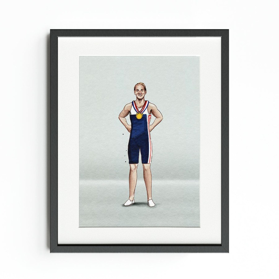 Accessories Team GB | Illustrated Sir Steve Redgrave Art Print | The Official Team Gb Online Shop