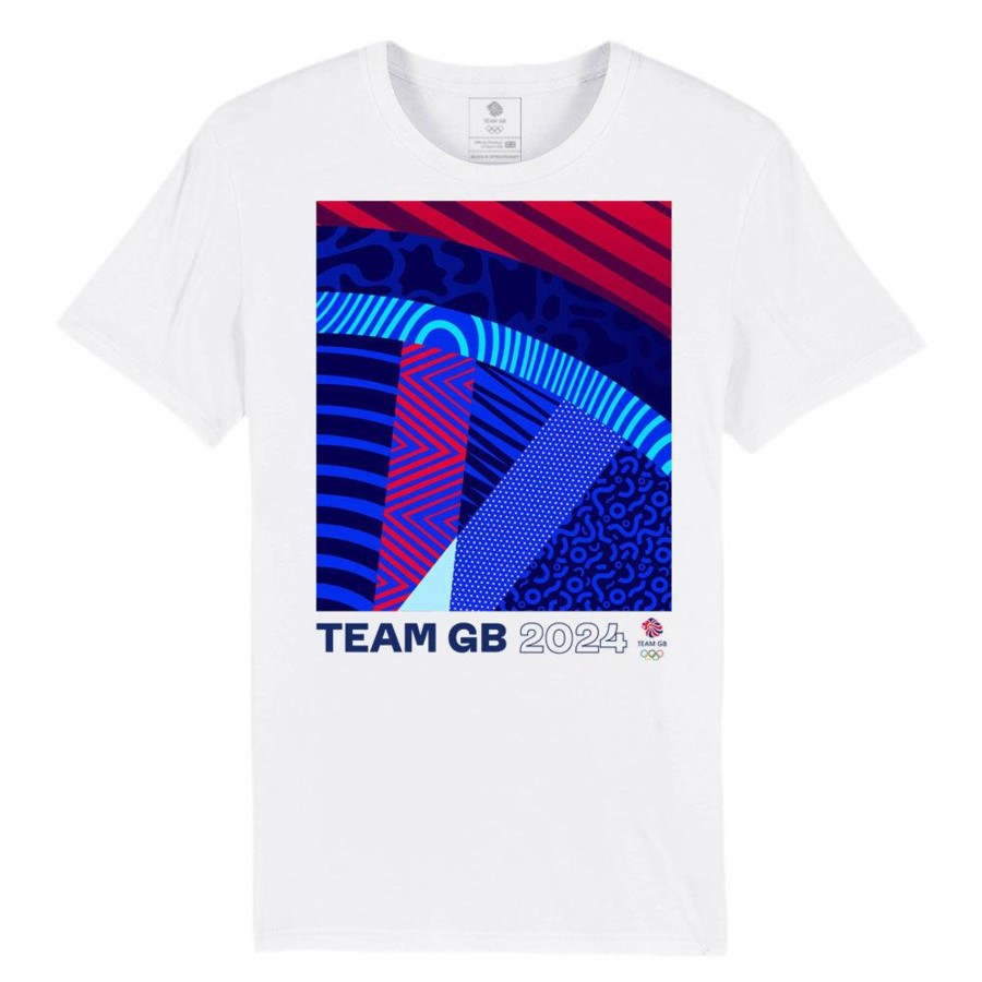 Casual Clothing Inkthreadable | Team Gb Velo Pattern T-Shirt White