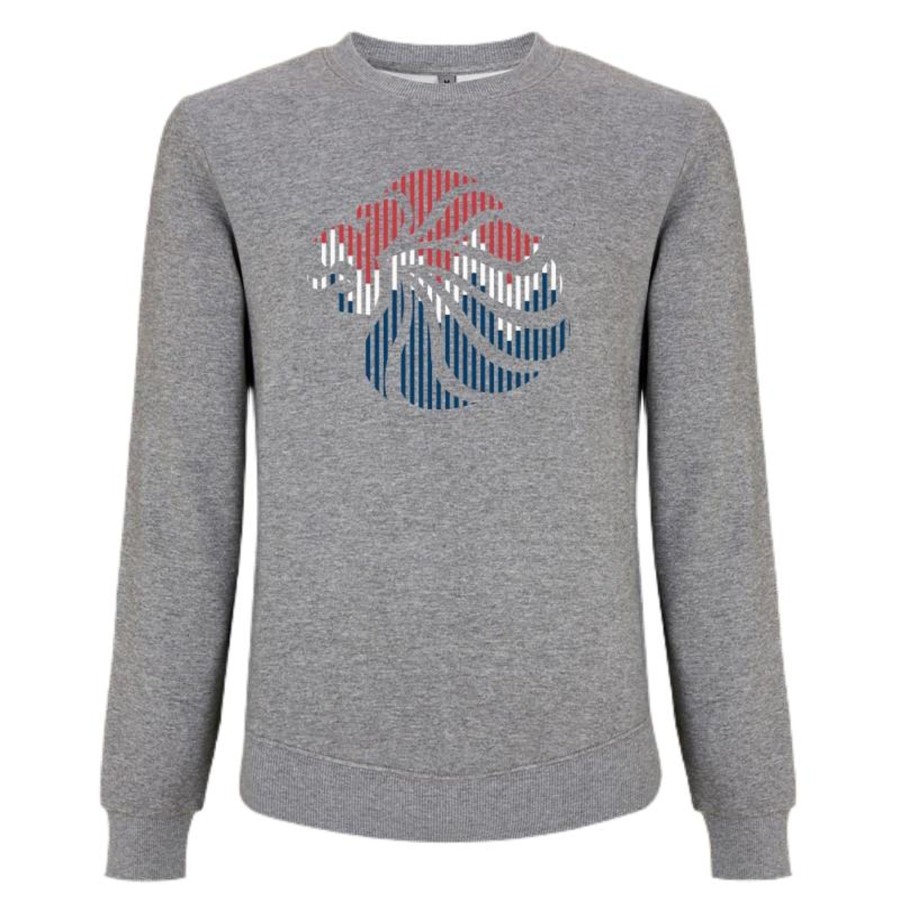 Casual Clothing Frontline | Lion Colour Logo Sweatshirt Men'S | The Official Team Gb Shop Grey