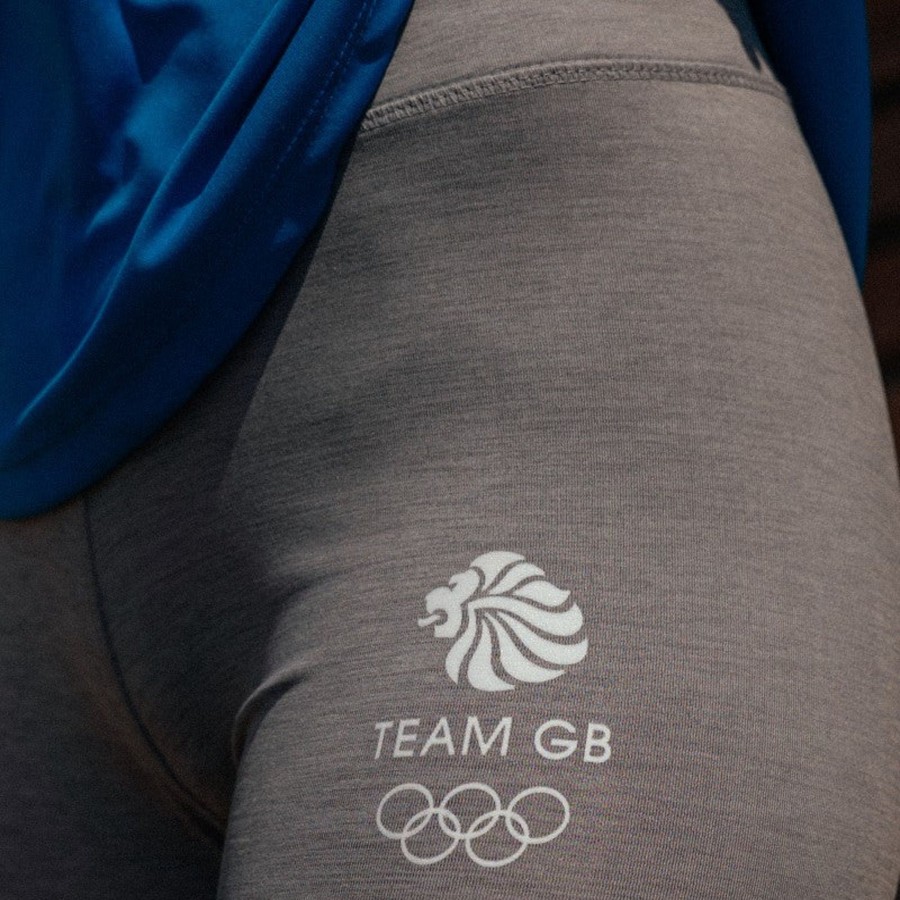 Active Clothing Inkthreadable | Everyday Active Women'S Tights | The Official Team Gb Shop Grey