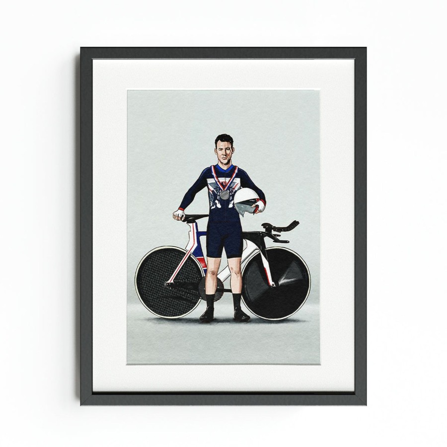 Accessories Team GB | Illustrated Mark Cavendish Art Print | The Official Team Gb Online Shop